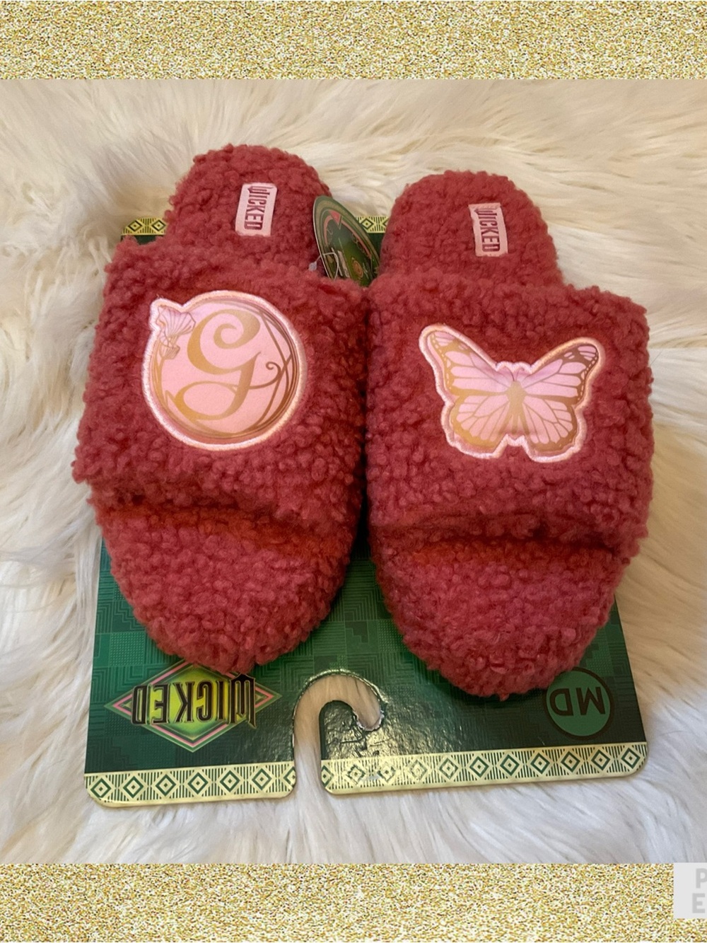 Wicked Spa Slippers - NWT - Size Medium 7/8